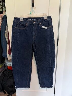 Old Navy Dark Indigo Barrel Jeans